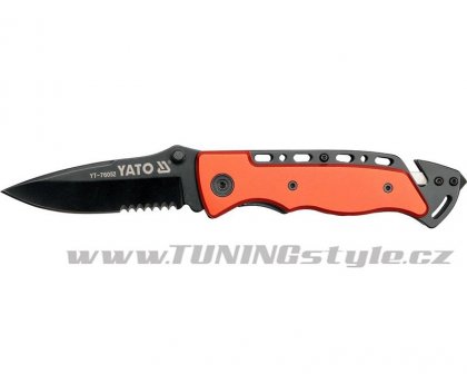 Nůž kapesní s pojistkou černý