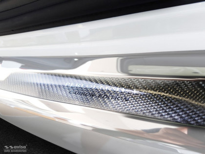 Ochranná lišta zadního nárazníku - PERFORMANCE CARBON EDITION - BMW 3 G21 Touring 2017-2020  stříbrná/šedý karbon