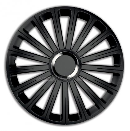 Ozdobné kryty kol, poklice 14&quot; 4racing RADICAL PRO BLACK 4ks