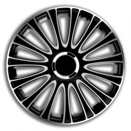 Ozdobné kryty kol, poklice 15&quot; ARGO LE MANS PRO SILVER/BLACK 4ks