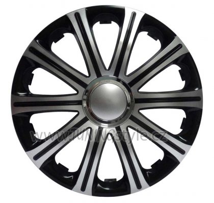 Ozdobné kryty kol, poklice 15&quot; MODENA BLACK SILVER
