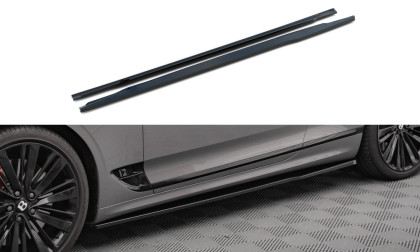 Prahové lišty Bentley Continental GT Mk3 černý lesklý plast