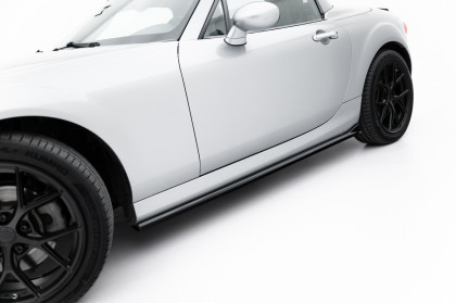 Prahové lišty Mazda MX-5 Mk3 (NC) Facelift černý lesklý plast