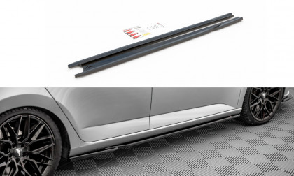 Prahové lišty Škoda Fabia Mk3 textura ABS