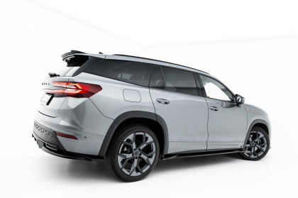 Prahové lišty Škoda Kodiaq Sportline Mk2 černý lesklý plast