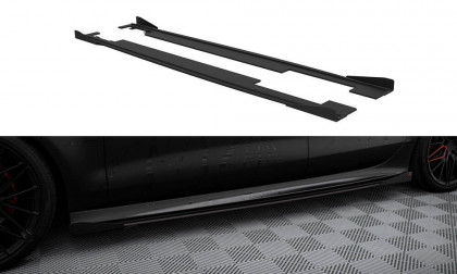 Prahové lišty Street pro + flaps Audi A7 S-Line C7 černé