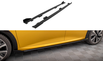 Prahové lišty Street pro + flaps Peugeot 208 GT Mk2 černo červené