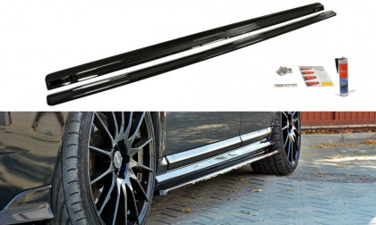 Prahové lišty Volvo V50F R-Design 07-12 carbon look