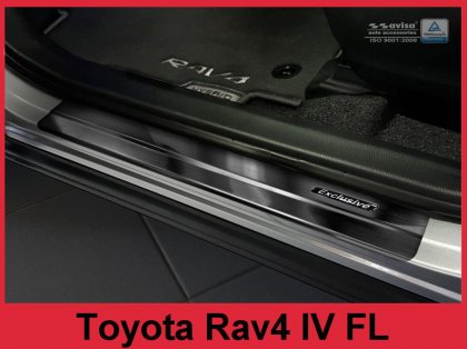 Prahové ochranné nerezové lišty Avisa Toyota C-HR , Rav4  Exclusive grafitové