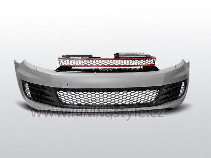 Přední nárazník + mlhovky VW Golf VI / 6 08- GTI look