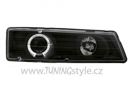 Přední světla angel eyes Honda Prelude černé