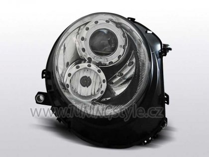 Přední světla angel eyes Mini Cooper chromová 06-