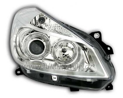 Přední světla Angel Eyes Renault Clio III/3 05-09 chrom