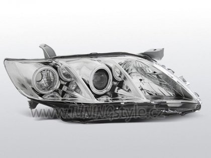 Přední světla Angel Eyes Toyota Camry 6 XV40 06-09 chromové