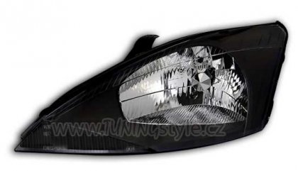 Přední světla čirá Ford Focus 98-01 černé