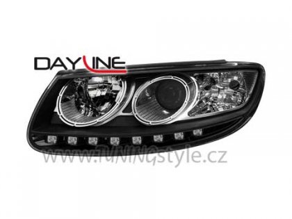 Přední světla Devil Eyes Hyundai Santa Fe 06- černá