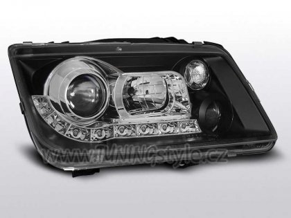 Přední světla Devil Eyes VW Bora černá