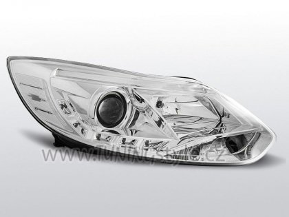 Přední světla LED TubeLights Ford Focus 3 11- chrom