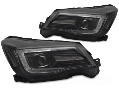 Přední světla s LED pro SUBARU FORESTER IV 2013-2018 xenon černá