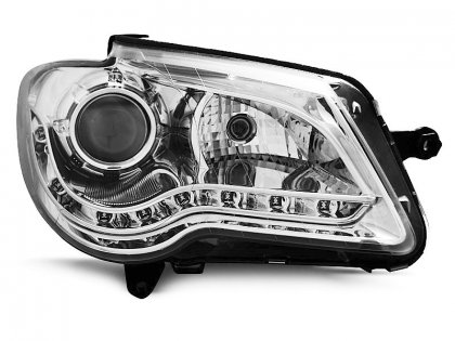 Přední světla s LED VW Touran 1T GP 06- chromová