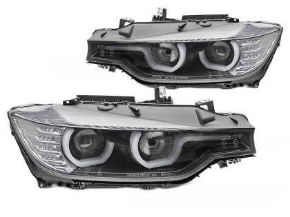 Přední světla U-TYPE LED pro BMW F30/F31 2011-2015 xenon černá