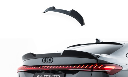 Prodloužení spoileru 3D Audi A5 S-Line Sedan B10 černý lesklý plast