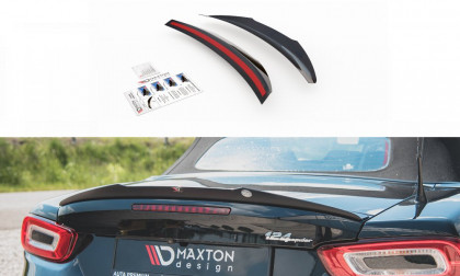 Prodloužení spoileru Fiat 124 Spider Abarth černý lesklý plast