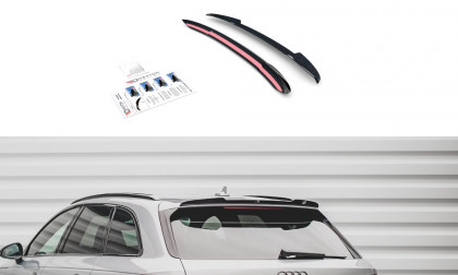 Prodloužení spoileru V.2 Audi S4 / A4 S-Line Avant B9 carbon look