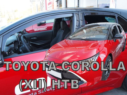 Protiprůvanové plexi, ofuky skel - Toyota Corolla 5dv. 2018- (+zadní) htb