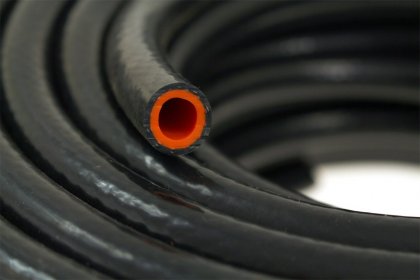 Przewód podciśnienia silikonowy zbrojony TurboWorks PRO Black 12mm