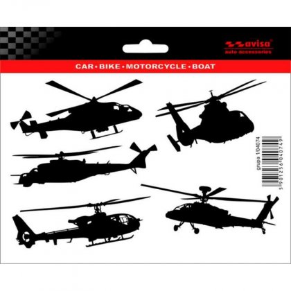 Samolepky - 5x helikoptéra