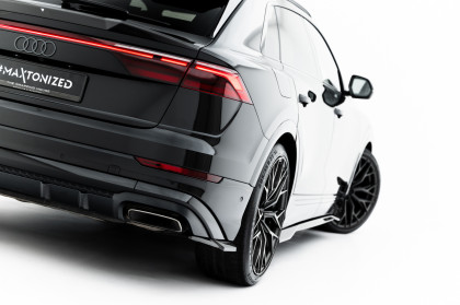 Splittery zadní boční Audi Q8 S-Line Mk1 Facelift carbon