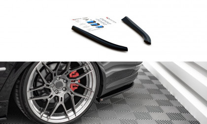 Splittery zadní boční Audi S8 D3 černý lesklý plast