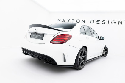 Splittery zadní boční Mercedes-Benz C AMG-Line Sedan W205 černý lesklý plast