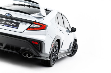 Splittery zadní boční Subaru WRX STI Mk2 černý lesklý plast