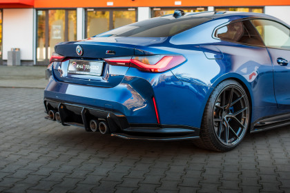 Splittery zadní boční V.2 BMW M4 G82 / G82 Facelift černý lesklý plast