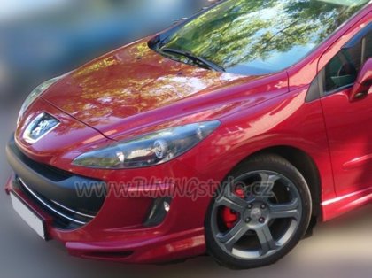 Spoiler pod přední nárazník 2-díly flaps TFB Peugeot 308 07-11