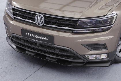 Spoiler pod přední nárazník CSR CUP pro VW Tiguan 2 (Typ AD) - černý lesklý