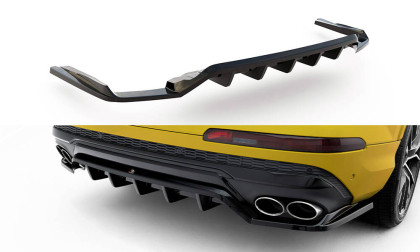 Spoiler zadního nárazniku Audi SQ7 Mk2 (4M) Facelift černý lesklý plast