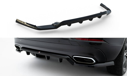 Spoiler zadního narázníku Volvo XC60 Mk2 černý lesklý plast