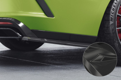 Spoilery pod zadní nárazník - doplněk bočních splitterů - CSR  pro Škoda Octavia 4 RS / RS Plus 2019- Carbon look lesklý