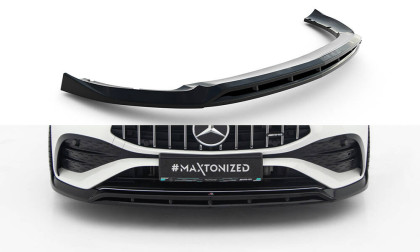 Spojler pod nárazník lipa Mercedes-AMG CLA 35 Coupe / Shooting Brake C118 Facelift / X118 Facelift černý lesklý plast