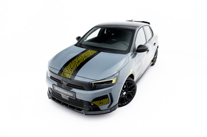 Spojler pod nárazník lipa Opel Corsa F Facelift (Mk6 Facelift) černý lesklý plast