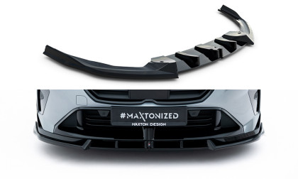 Spojler pod nárazník lipa V.2 BMW M135i M Performance F70 černý lesklý plast