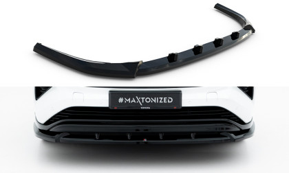 Spojler pod nárazník lipa V.2 Toyota Highlander Mk4 černý lesklý plast