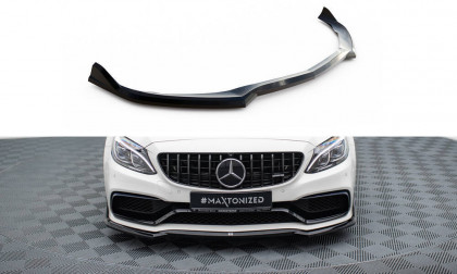Spojler pod nárazník lipa V.3 Mercedes-AMG C63 Sedan / kombi W205 / S205 černý leský plast