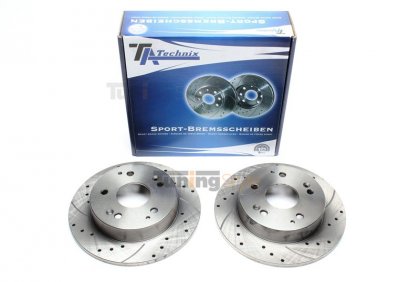 Sportovní brzdové kotouče TATechnix-Zadní 260mm Honda Civic VII htb,coupe