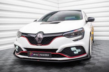 Street pro spojler pod nárazník lipa Renault Megane RS Mk4 černo červená