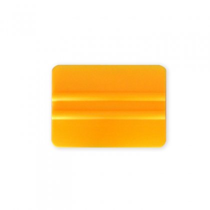 Tvrdá PVC 10cm stěrka, oblé hrany, žlutá KF 634