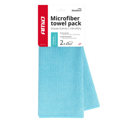 Utěrka z mikrovlákna 30x40cm 350g AMIO-03737